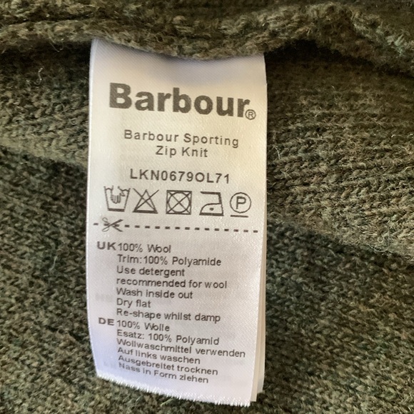 Beautiful olive green Barbour wool jacket. - Picture 7 of 8